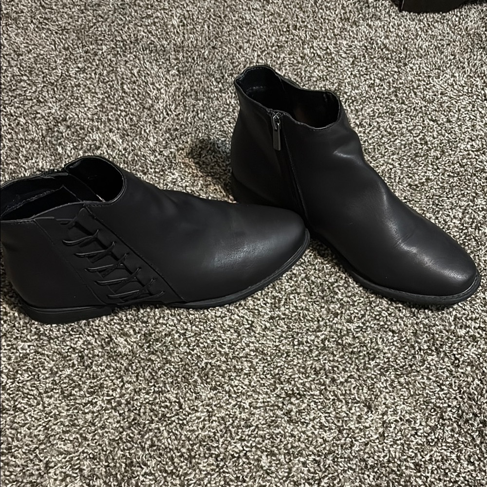 BAMBOO Black Ankle Boots & Booties